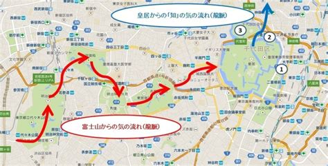 龍脈龍の通り道 東京地図|東京にある龍の通り道、つまり龍脈が昔と今では変化しているの。